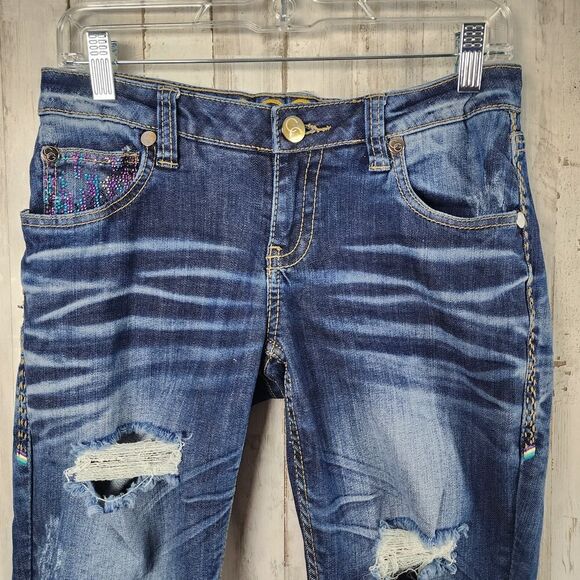 COOGI Distressed Jeans Blue Size 5/6 - Picture 10 of 12